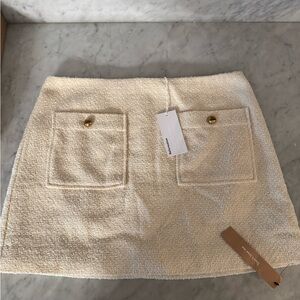 NWT reformation tweed mini skirt
